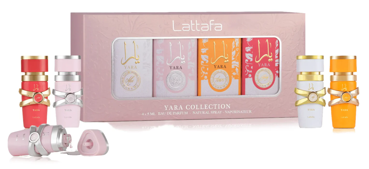 Lattafa Mini Set Yara - Yara Moi - Yara Tous - Yara Candy 4 x 5ml EDP 5 oz