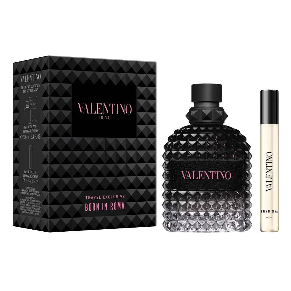Uomo Born in Roma Gift Set 2 pcs EDT 3.4 oz