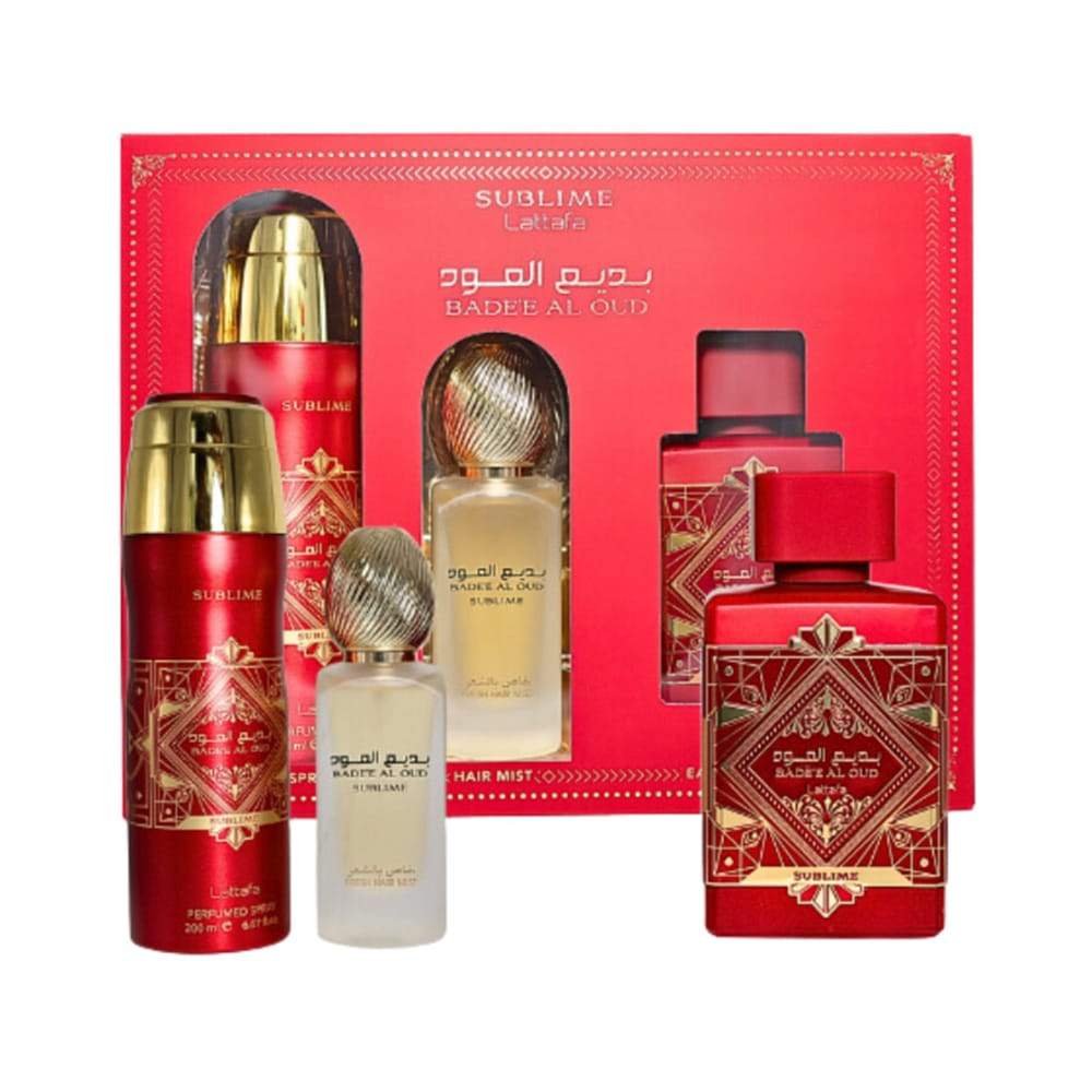 Lattafa Badee Al Oud Sublime Gift Set EDP 3.4 oz
