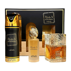 Lattafa Khamrah Gift Set EDP 3.4 oz