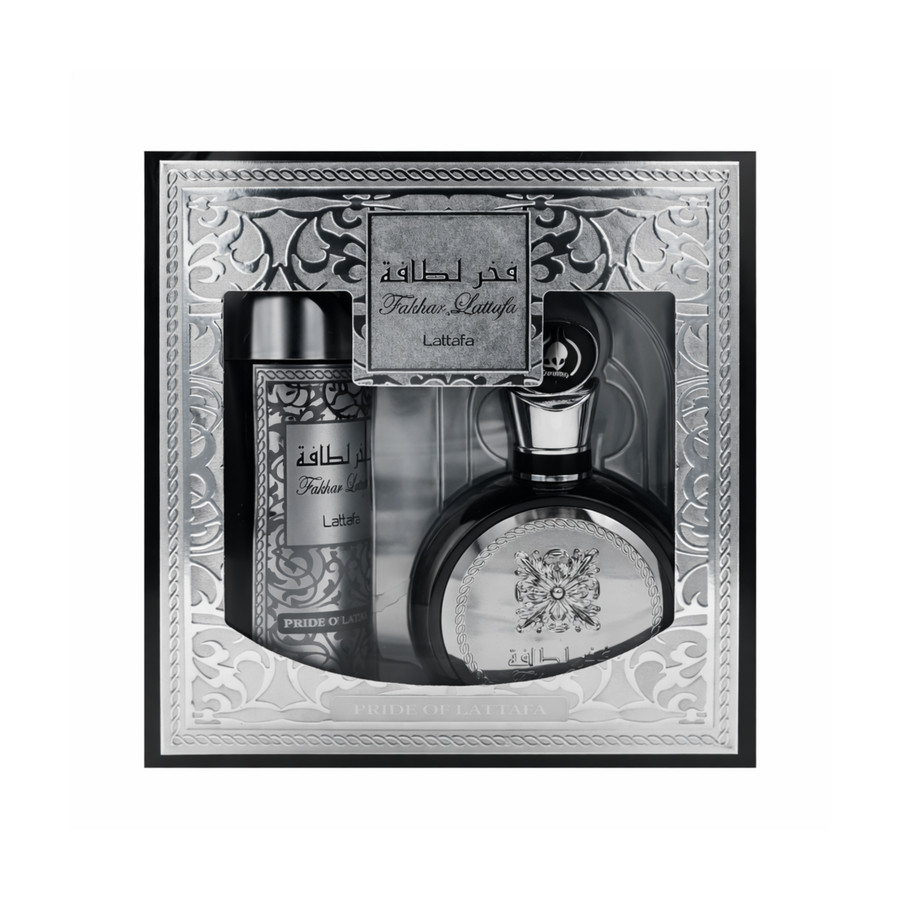 Lattafa Fakhar Men Gift Set 2pcs EDP 3.4 oz